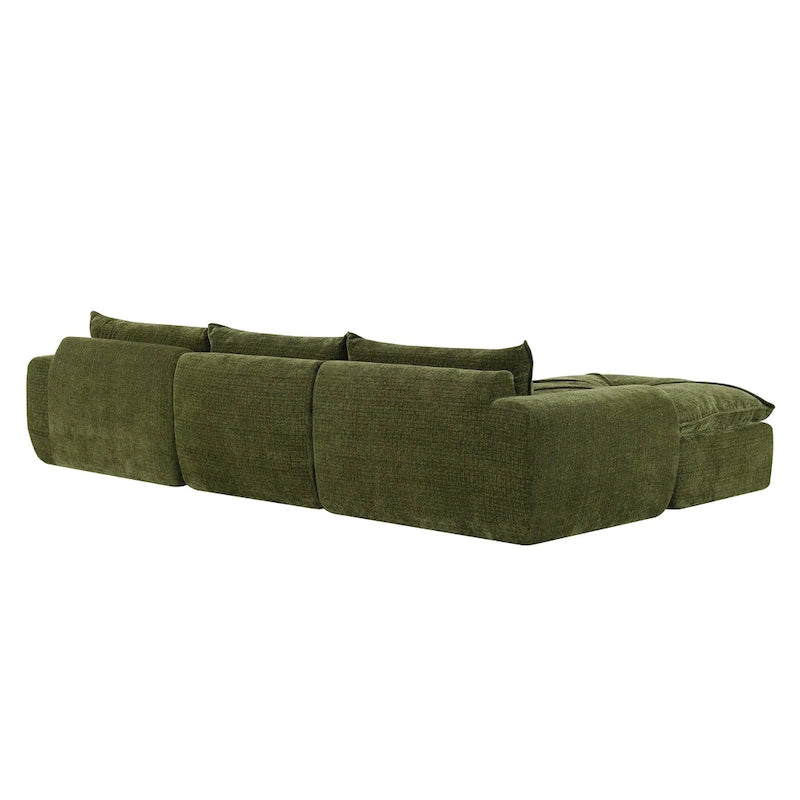 Canapé moderne en chenille avec mousse haute densité