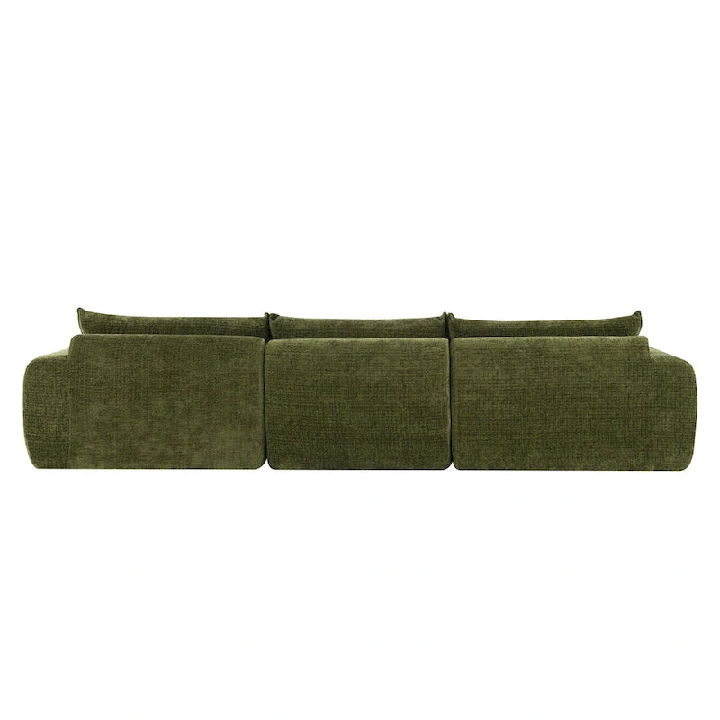 Canapé moderne en chenille avec mousse haute densité