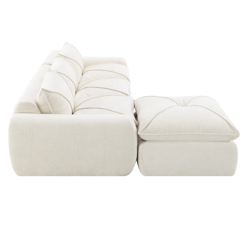 Canapé moderne en chenille avec mousse haute densité