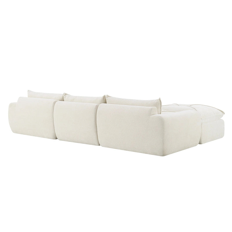 Canapé moderne en chenille avec mousse haute densité