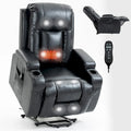 Fauteuil inclinable releveur avec massage par vibrations et chauffage lombaire