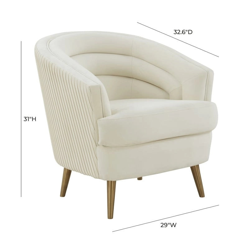 Fauteuil d'appoint en velours