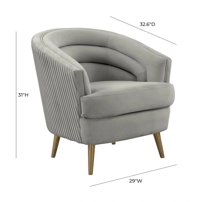 Fauteuil d'appoint en velours