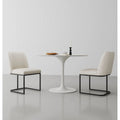 Chaise de salle à manger moderne en similicuir