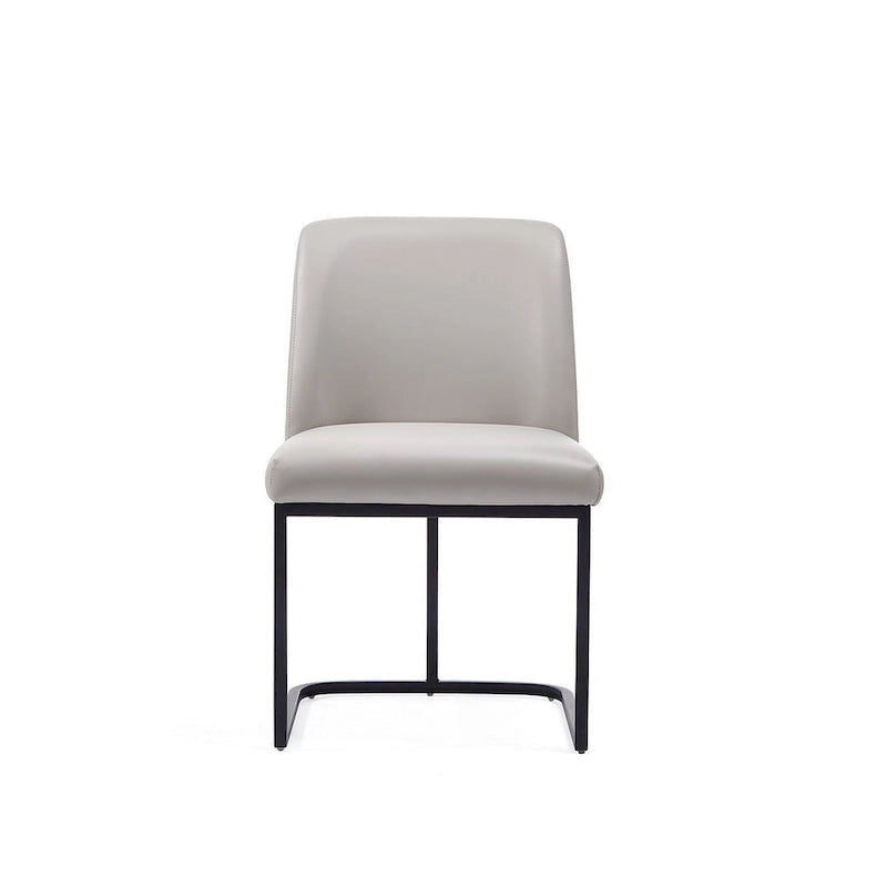 Chaise de salle à manger moderne en similicuir