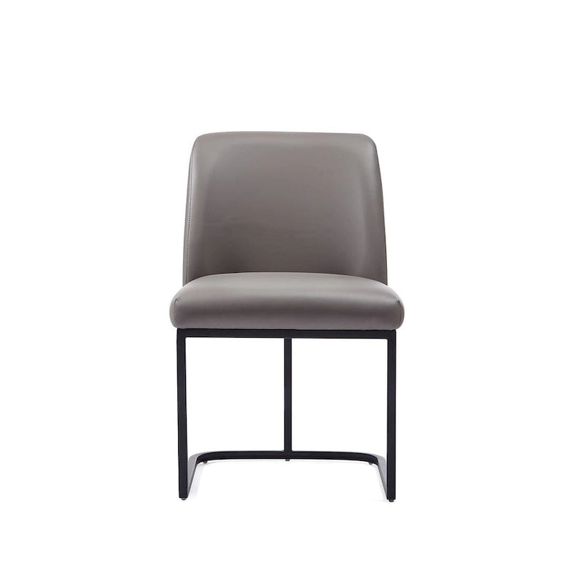 Chaise de salle à manger moderne en similicuir