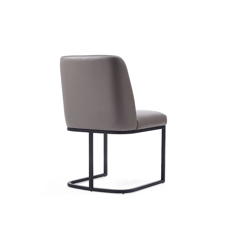 Chaise de salle à manger moderne en similicuir
