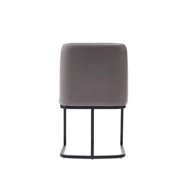 Chaise de salle à manger moderne en similicuir
