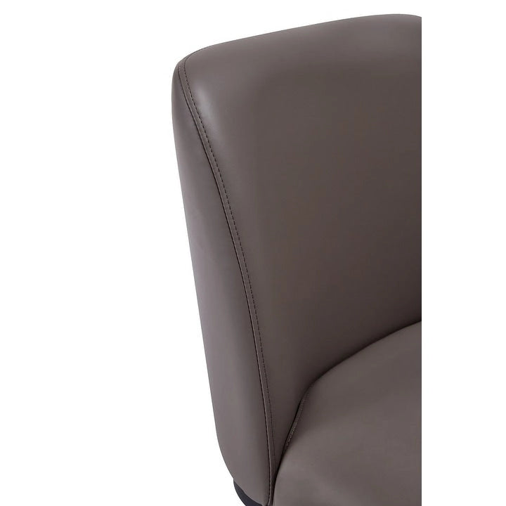 Chaise de salle à manger moderne en similicuir