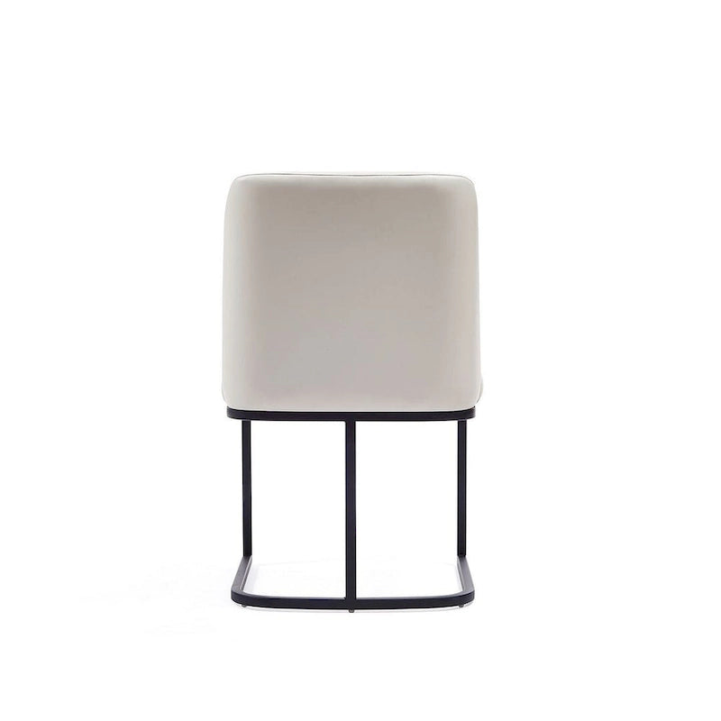 Chaise de salle à manger moderne en similicuir