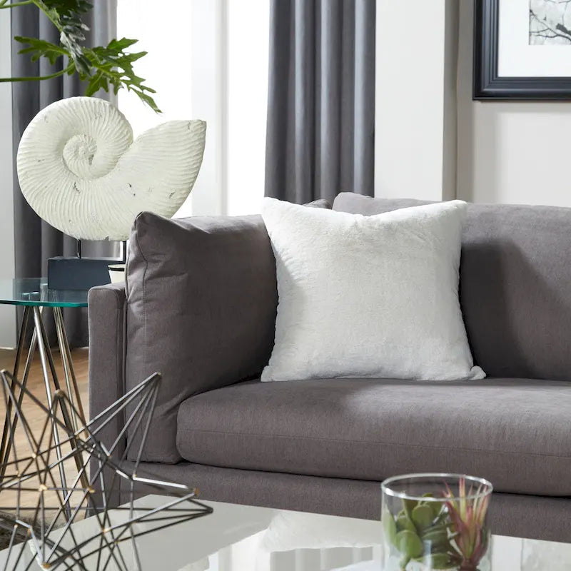 Canapé en tissu à coussins de dossier et fauteuil câlin