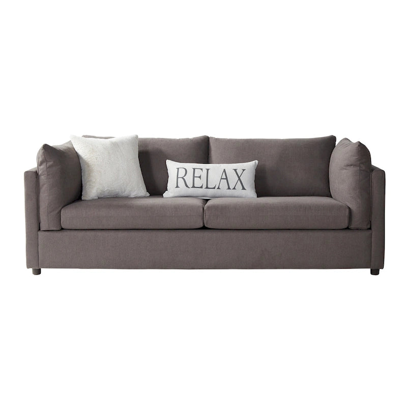Canapé en tissu à coussins de dossier et fauteuil câlin