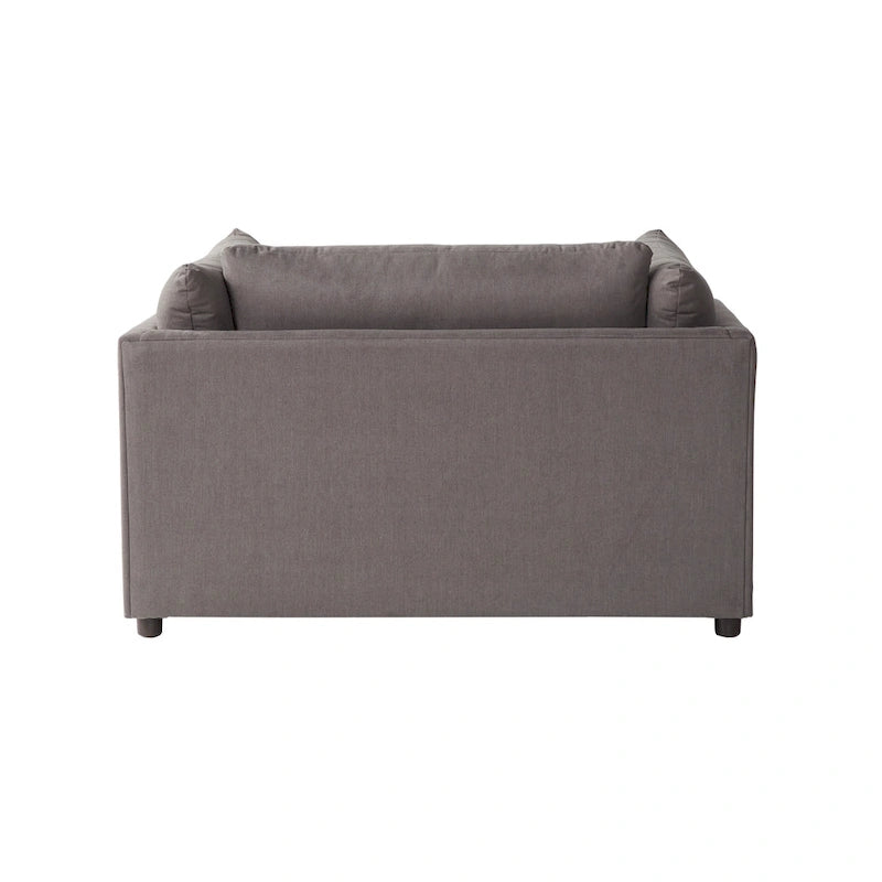 Canapé en tissu à coussins de dossier et fauteuil câlin