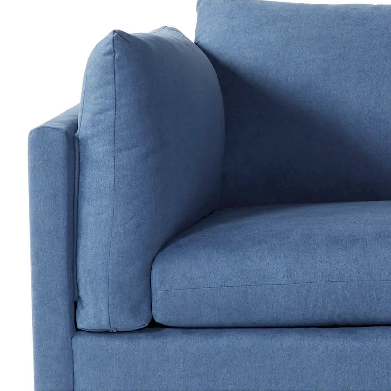 Canapé en tissu à coussins de dossier et fauteuil câlin