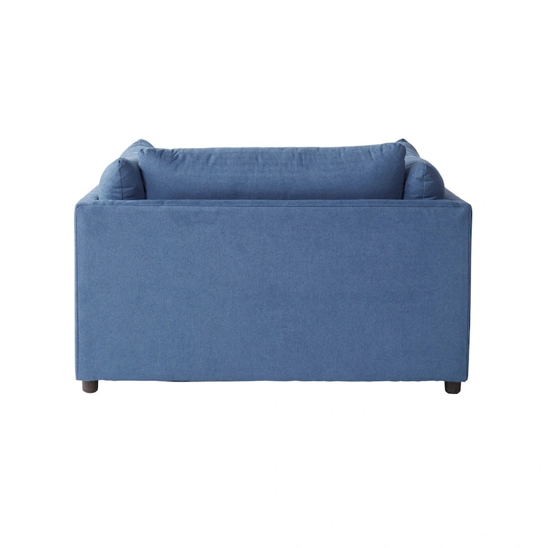 Canapé en tissu à coussins de dossier et fauteuil câlin