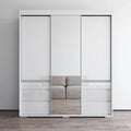 Armoire moderne 3 portes avec miroir