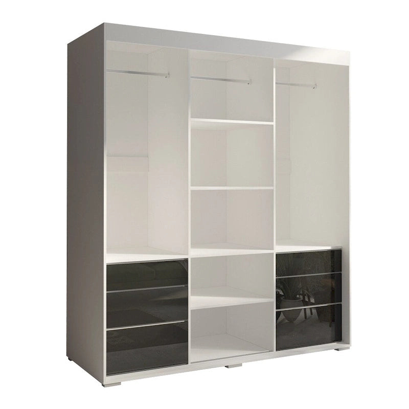 Armoire moderne 3 portes avec miroir