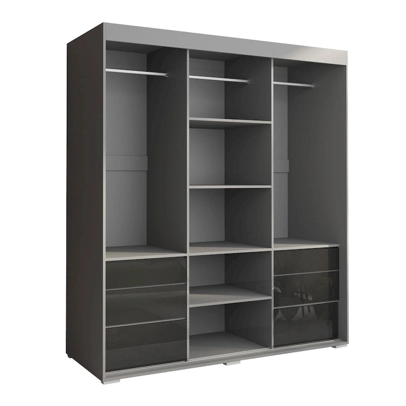 Armoire moderne 3 portes avec miroir
