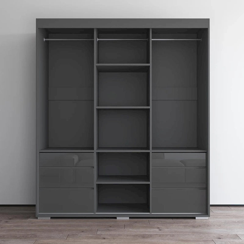 Armoire moderne 3 portes avec miroir