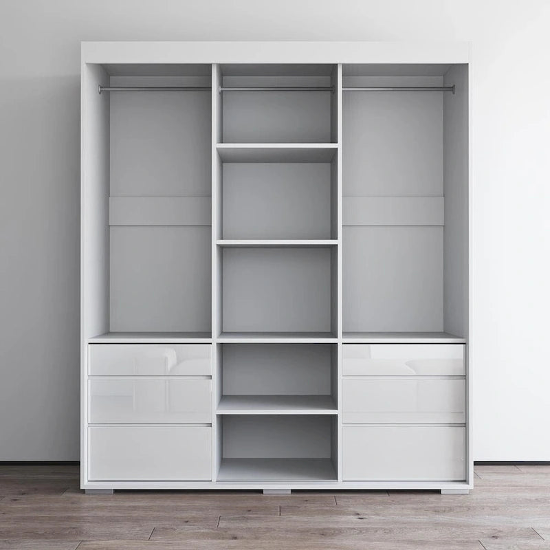 Armoire moderne 3 portes avec miroir