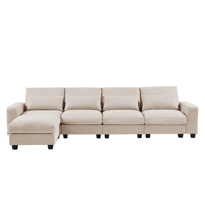 Canapé convertible avec méridienne réversible