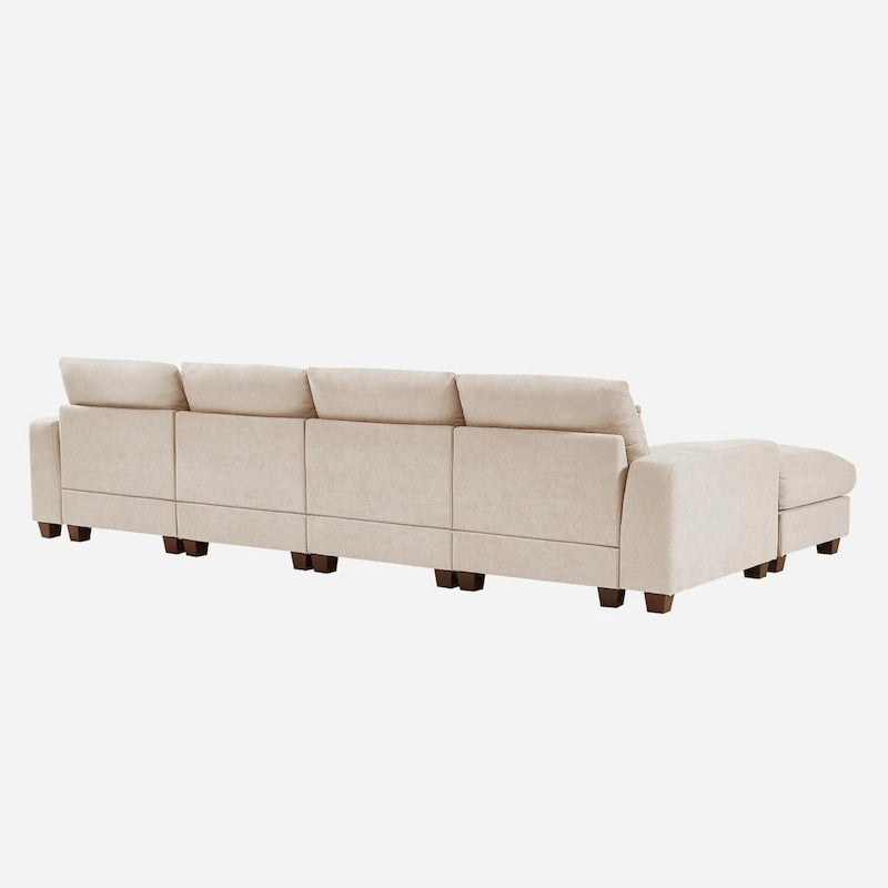 Canapé convertible avec méridienne réversible